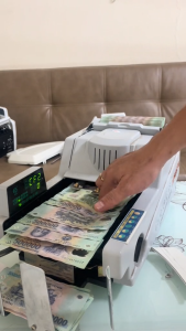 Máy đếm tiền xinda bc 35F new 2025 phát hiện tiền giả  tiền khác mệnh giá  cực bền  đếm chuẩn