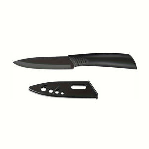 1/3 piece fruit knife set black fruit knife best-selling portable stainless steel small knife with knife cover barbecue knife