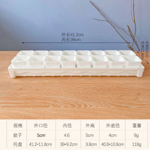 White Plastic Square Mouth Low Bowl Succulent Plant Control Type Flower Pot for Leaf Cutting Succulent Broadcast Seedling