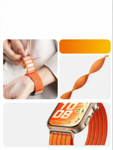 YOURSTAR | Orange Color Braided Nylon Watch Strap for Huawei FIT
