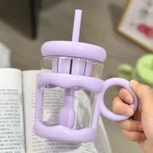 Bayar Di Tempat - Botol Minum Aesthetic 500ml / Cup Lucu dengan Sedotan
