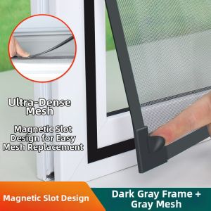 Magnetic Mosquito-Proof Easy-Install Adhesive Invisible Screen Window