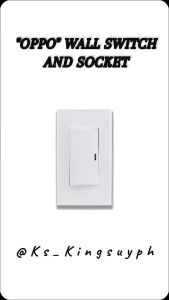 OPPO WALL SWITCH & SOCKET (1 WAY SWITCH 1-2 GANG)
