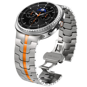 No Gaps Titanium Strap for Samsung Galaxy Watch 8Classic 46mm 44mm 40mm Business Stainless Steel Band for Galaxy Watch8 Bracelet
