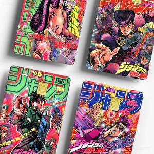Anime JoJo Bizarre Adventure Game Anime Sticker Film Skin Cover Case for Small Large No Chip Debit Credit Card Front Side