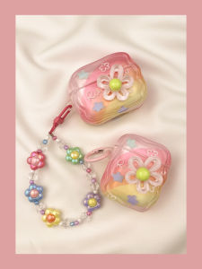 Summer Colorful 3D Flower AirPods4 Protective Case Wireless Bluetooth  pro Earphone Shell Soft TPU Second Generation Third Generation Aipods2 Airpodpro Fourth Generation Box