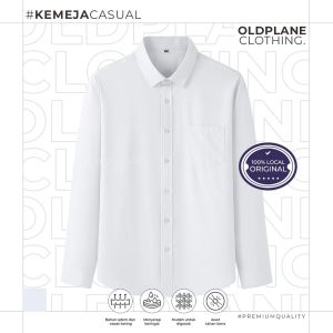 (COD) Kemeja Pria Bassic Lengan Panjang Premium Kasual