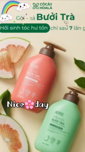 Dầu Xả Bưởi Trà Cỏ Cây Hoa Lá 500gram Cấp Ẩm Dưỡng Tóc Suôn Mượt