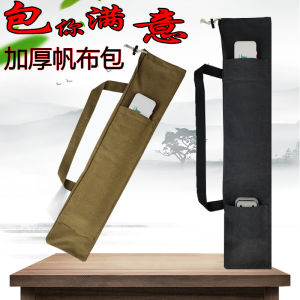 Fishing Fish Thickened Canvas Fishing Umbrella Bag Rod Bag Fishing Rod Bag Abrasion Resistant Foldable Portable Fishing Gear Cosmetics Bag