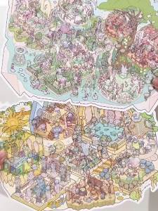 Mystical Scenery 3D Large Stickers