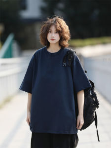 เสื้อยืดคอกลมแขนสั้นผ้าฝ้ายแท้ 270 กรัม สำหรับผู้ชายและผู้หญิง ทรงพื้นฐาน ลำลอง ฤดูร้อน 2025 แบรนด์ AFISHSTAY