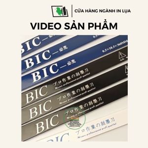 Lưỡi dao gạt mực BIC 1 hộp gồm 10 lưỡi dao gạt mực in pad in tampon