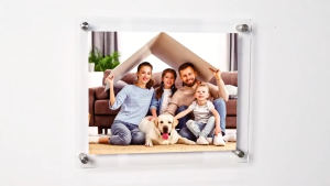6 8 10 12 Inches B5 A4 A3 Acrylic Photo Frame Certificate Frame Crystal Photo Frame Stand Wall Mount