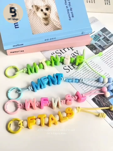DIY Blingz 1pc UV Solid A-Z Chunky Letter Beads Acrylic Beads for DIY Handmade Bracelet Necklace Keychain Phone Charm Jewelry Making and other DIY Art Crafts Project Accessories