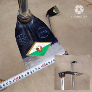 Cuốc con gà  lưỡi cuốc tàu  hàn cán típ mạ kẽm phi 30 dài 1m - 1m2