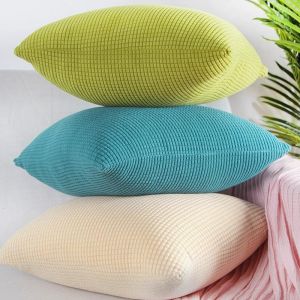Corn-shaped Jacquard Sofa Cushion Cover 42cmx42cm Household Sofa/Bed/Office Decoration