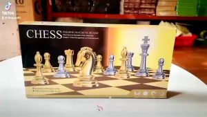 [Sato] Bộ Cờ Vua Mạ Vàng Bạc Size Lớn Loại Cao Cấp Đồ Chơi Trẻ Em Trí Tuệ Thể Thao Boardgame Cờ Quốc Tế