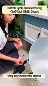 Harga Grosir - Cermin Oval & Persegi Panjang Dekorasi Ruang Tamu / Stiker Dinding Cermin Bentuk Oval