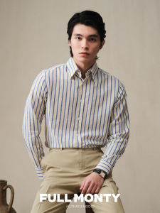 Flax Cotton Stripe Long Sleeve Casual Light Summer Shirt
