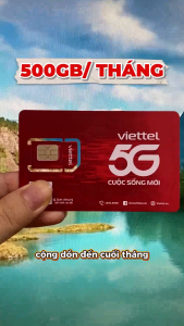 SIM Viettel 4G 5G 12T5G125 Miễn Phí 12 Tháng Lướt Web Xem Phim Làm Việc Online Thoải Mái Với 500GB/Tháng Tốc Độ Cao| FREESHIP - CHƯA KÍCH HOẠT