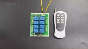 2PCS 8 Channels Wireless Remote Control Switch DC 12V 24V 8CH Relay Module RF433 Transmitter & 433MHz Receiver