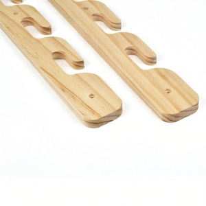 Height Adjustable Childrens Wooden Closet Rod Beech Wood