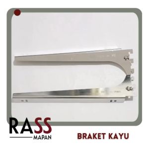 1 PASANG Ambalan Daun Braket Rak Kayu Uk 30 35 40 cm