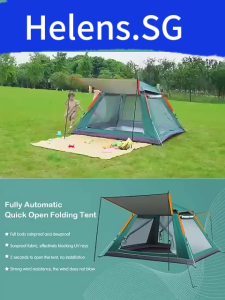Hakimi Outdoor tent automatic tent double-layer waterproof and rainproof tent suitable for 6-8 people camping