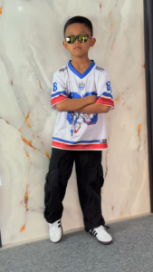 Jersey Karakter Gundam Anak & Dewasa Full Print Biru Merah Sport