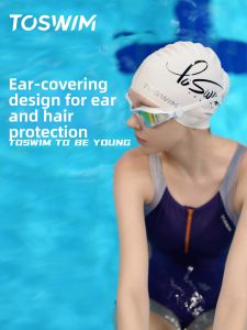 toswim | Waterproof No-Slip Comfortable Long Hair Swimming Cap