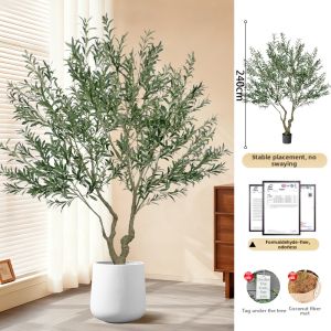 LIANYOU | High-End Simulated Indoor Large Olive Tree Plant Pot