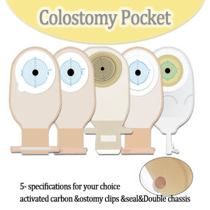 10Pcs Multiple specifications One-piece Colostomy Bag Urostomy Bag with Activated Charcoal to Eliminate Odor