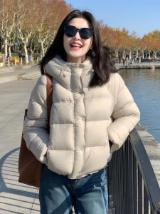 Jin Si | 90 White Duck Down Warm Womens Short Puffer Coat
