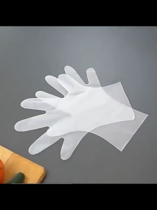 SARUNG TANGAN PLASTIK TRANSPARAN TPE LATEX 80 PCS FOOD GRADE DISPOSABLE TPE GLOVES SERBAGUNA TERMURAH