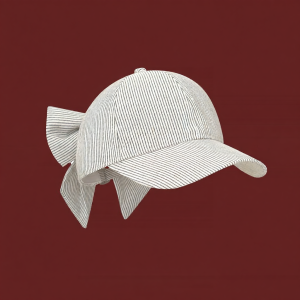 Stripe Bow Baseball Cap