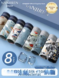 Nanjiren | Ice Silk Mens Cotton Crotch Underwear