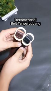 Ikat Pinggang Gesper Sabuk Wanita Bahan Polyurethane Tebal Retro Vintage Simple Belt Fashion PU16