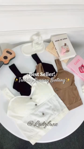 LadyLuxe - Atasan Wanita Tanktop Bra Crop Top Bh Tanpa Kawat Pakaian Dalam Wanita Sport Bra BR196