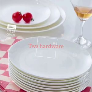Melamine Dinner Plates Round Coupe Plate 10 Inch / KFC Plate Suitable for Home / Restaurant / Cafe / Food Court / Catering use Pinggan Piring Makan Pinggan Bulat Restoran Melamin Putih