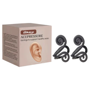 South Moon Tinnitus Relief Ear Clip Relieve Ear Discomfort Anti Tinnitus Ear Cuff Ear Ringing Stopper Calming Ears Tool Improve Listening Ear Pressure Portable Ear Care Clip (2pcs)