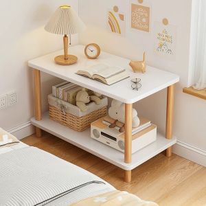 Bedside Table Movable Bedroom Side Table Minimalist Modern Small Storage Shelves Simple Bedside Storage Cabinet Small Coffee Table
