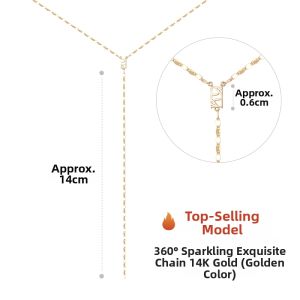 Sparkle 360-Degree Shimmer K-Gold Necklace