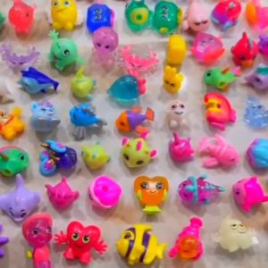 Childrens toy marine creature mini doll cute soft rubber floating toy gift Turtle shell fish Mini animal dolls water Bathing toys