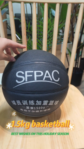 BB-X Weighted Training Basketball For 1/1.3/1.5kg Professional Heavy Weighted Basketball Dribbling and Shooting Overweight Basketball Training Ball Equipment Outdoor Sports
