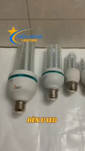 Bóng đèn chữ U 7W-9W-12W-16W-24W-36W  ánh sáng trắng/vàng tiết kiệm điện dùng tháp sáng dân dụng