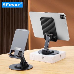 Metal Desktop Tablet Holder Bracket Table Cell Foldable Extend Support Desk Mobile Phone Holder Stand For iPhone iPad Adjustable