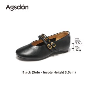 Agsdon | Retro Ballet Style Internal Elevation Shoes