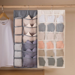 Dual-Sided Underwear and Socks Storage Bag