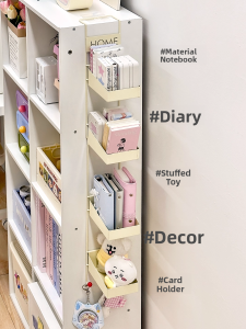 Modern Minimalist Multi-Layer Wall-Mounted Desk Organizer Iron Side Shelf Storage Rack for Office And Home Decor Utility Shelf