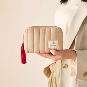 *SG SELLER* Quilting Cosmetic Practical Organizer|Handy Accessory Cushion Pouch|Travel Toiletry Bag